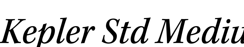 Kepler Std Medium Semicondensed Italic Font Download Free